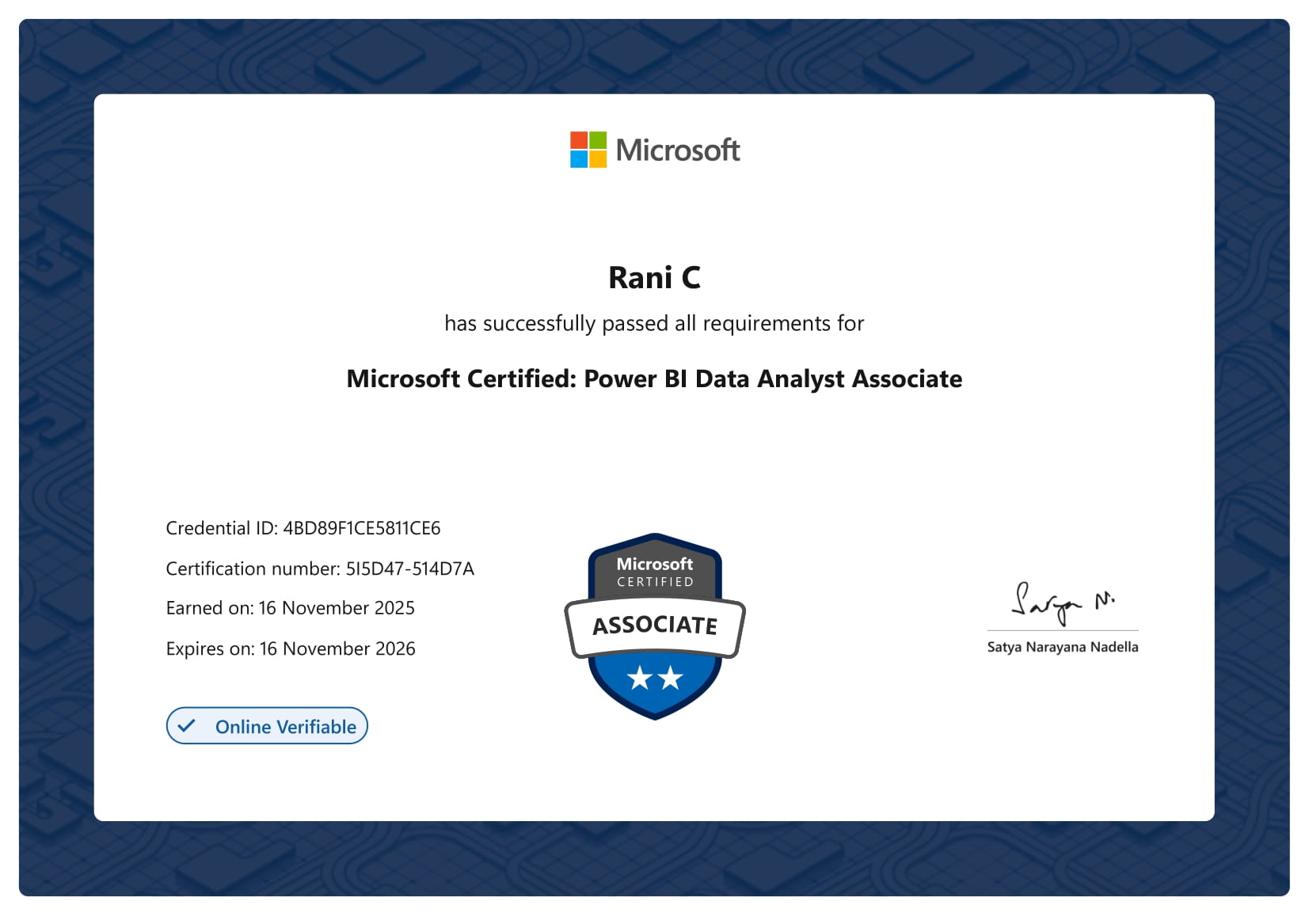 Power BI Data Analyst Associate — Microsoft